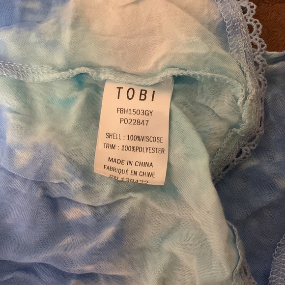 Blue tie dye wrap around bandeau - Picture 5 of 5